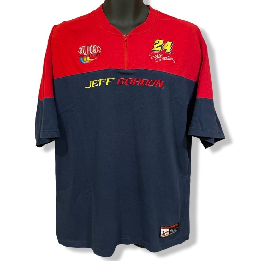 Vintage Y2K Jeff Gordon Nascar Embroidered Pit Crew T-Shirt